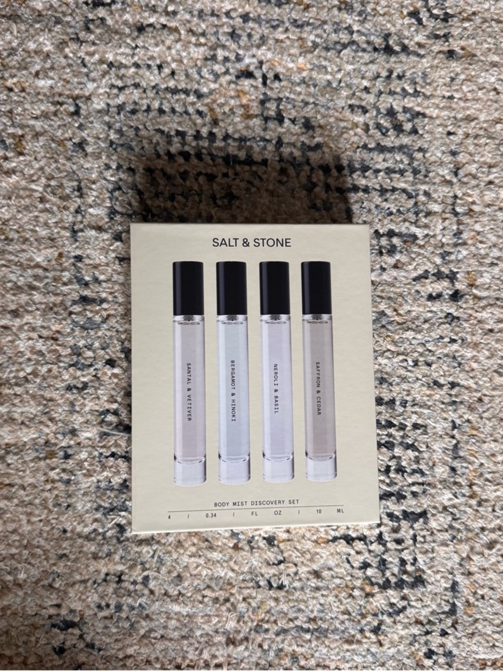 Salt & Stone Body Mist Discovery Set - Clear